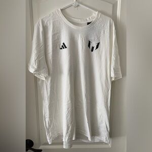 Adidas Lionel Messi Bienvenido A Miami #10 T-Shirt Men’s XL White Inter Miami